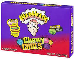 Warheads Chewy Cubes 6 Assorted Flavors 113g RRP 2 CLEARANCE XL 1.75